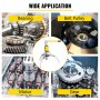 VEVOR 10 Ton Hydraulic Gear Puller Adjustable 3 Jaws Wheel Bearing Pulling Separator 3 in 1 Pump Oil Tube Drawing Machine Wheel Bearing Hub Removal Tool
