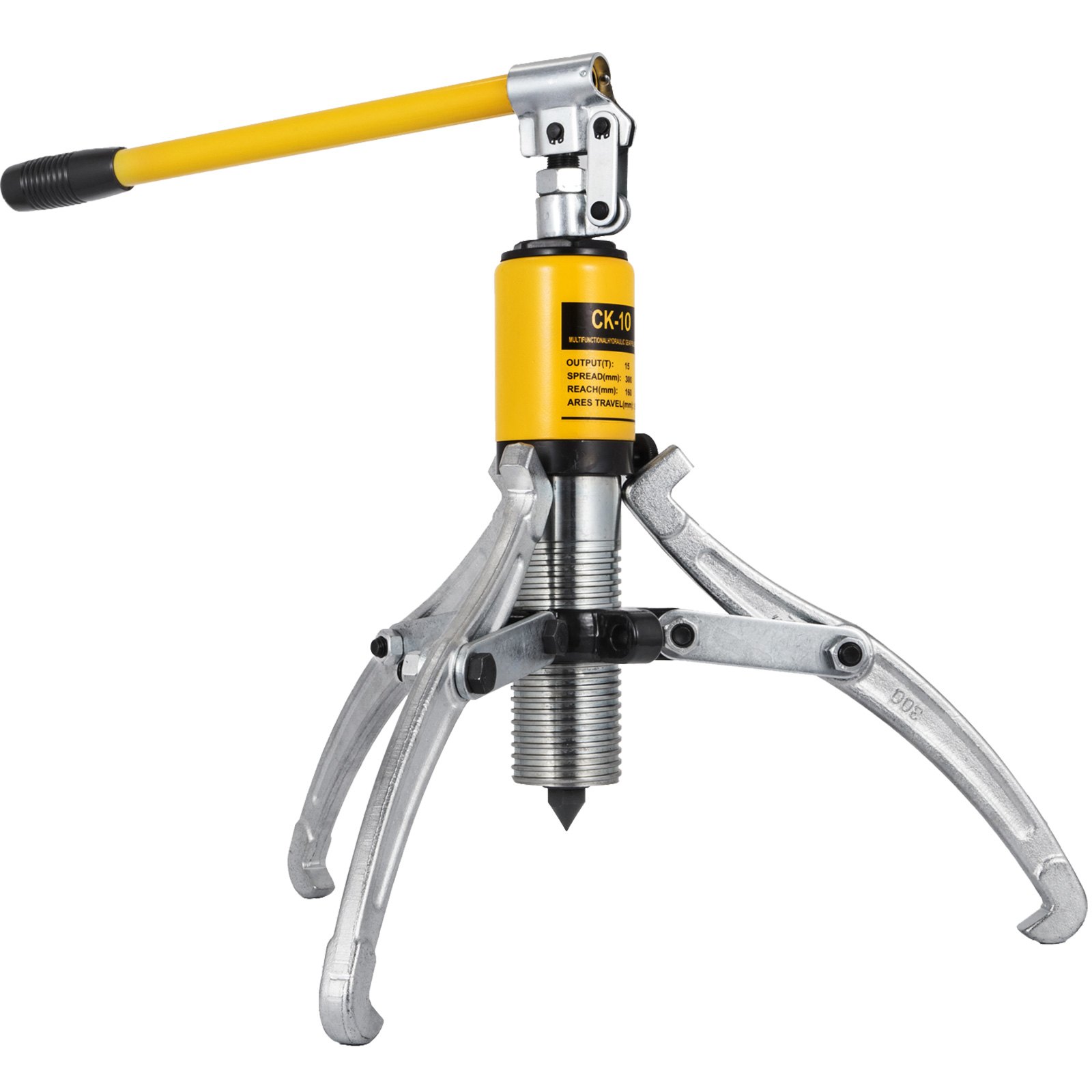 VEVOR 10 Ton Hydraulic Gear Puller Adjustable 3 Jaws Wheel Bearing Pulling Separator 3 in 1 Pump Oil Tube Drawing Machine Wheel Bearing Hub Removal Tool