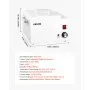 VEVOR Single Wax Warmer, 3000ML 300W Professional Wax Warmer for Hair Removal, 32 ℉ to 248 ℉ Adjustable Electric Waxing Heater Pot with 100PCS Sticks & 50PCS Papers for Home Use, Beauty Salon, Spa