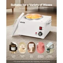 VEVOR Single Wax Warmer 3000ML Wax Warmer for Hair Removal 32-248 ℉ Adjustable