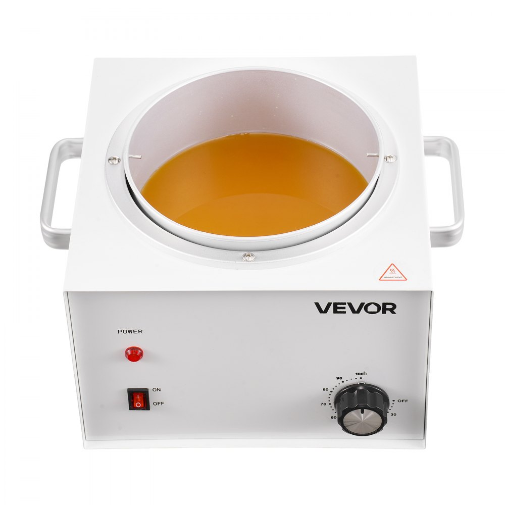 VEVOR Single Pot Wax Warmer, 3000ML 300W Professional Wax Warmer for Hair Removal, 32 ℉ - 212℉ Adjustable Electric Waxing Heater with 100PCS Waxing Sticks for Home Use, Beauty Salon, Spa