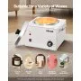 VEVOR Single Pot Wax Warmer, 3000ML 300W Professional Wax Warmer for Hair Removal, 32 ℉ - 212℉ Adjustable Electric Waxing Heater with 100PCS Waxing Sticks for Home Use, Beauty Salon, Spa