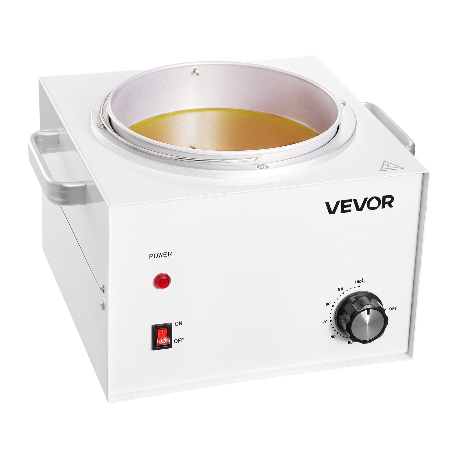 VEVOR Single Pot Wax Warmer, 3000ML 300W Professional Wax Warmer for Hair Removal, 32 ℉ - 212℉ Adjustable Electric Waxing Heater with 100PCS Waxing Sticks for Home Use, Beauty Salon, Spa