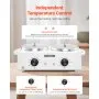 VEVOR Double Wax Warmer 1200ML Professional Dual Wax Heater Pot for Hair Removal