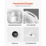 VEVOR Double Wax Warmer 1200ML Professional Dual Wax Heater Pot for Hair Removal