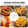Hârtie de filtru pentru friteuză VEVOR, 100 de coli, 25,7" x 16,9", foi de înlocuire pentru friteuză pentru mașină comercială mobilă de 55 litri, pentru restaurant, fast-food, carnaval.