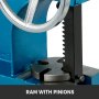 VEVOR Heavy Duty Arbor Press 1 Ton, Manual Arbor Press with Handwheel, Manual Desktop Metal Arbor Press 4-5/8 Inch Max. Working Height, for Riveting Punching Holes