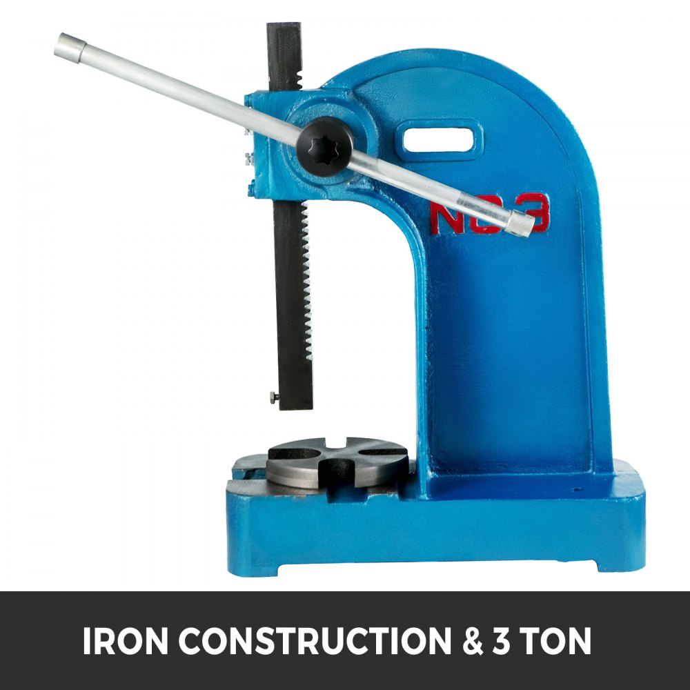 Arbor Press Small Arbor Press 3 Ton Manual Desktop Arbor Press Cast Iron