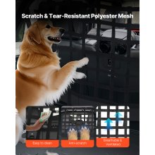 Dog Car Barrier for Jeep Wrangler Cargo Area Isolation Barrier Mesh Pet Net