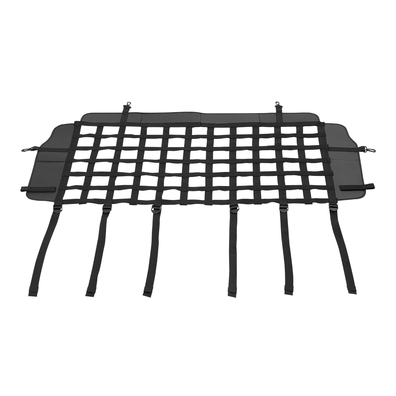 VEVOR Dog Car Barrier, Mesh Cargo Pet Net for Jeep Wrangler JK 2007-2017 JL 20018-2024, Vehicle Pet Barrier Fits Behind Rear Seat Cargo Area, Scratch and Tear-Resistant Polyester Mesh, Easy to Install