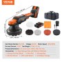 VEVOR 20V Cordless Buffer Polisher, 6-inch Brushless Dual Action Polisher for Car with 1PCS 4.0Ah Battery, 6 Variable Speed ​​3800RPM Car Random Orbital Polisher for Auto Detailing, Waxing, Polishing