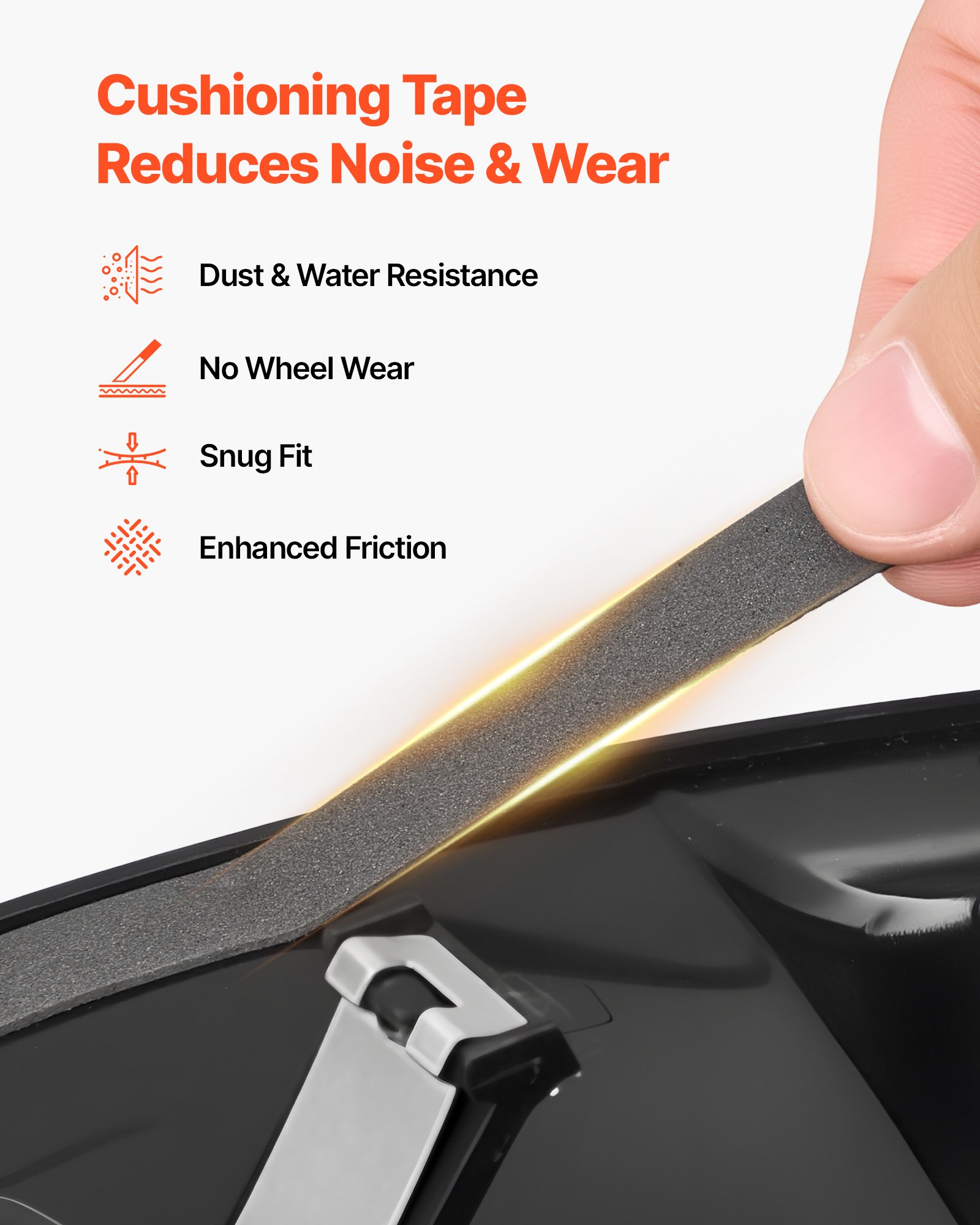 VEVOR Hubcaps Wheel Covers for 2017-2023 Tesla Model 3, 18 Inch Set of 4 Wheel Rim Cover Hubcaps OEM Style Replacement, R18 Size Snap On Car Hub Caps, Premium 10-Spoke ABS Tire Rim Caps, Matte Black