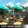 VEVOR Gray Retractable Patio Screen 63 Inch In Height Retractable Screen 118 Inch In Length Office Dividers Partition Wall Outdoor Retractable Gate Retractable Fence Outdoor Screens for Patio Privacy