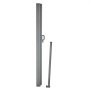 VEVOR retractable side awning in silver with two components standing upright.