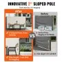 VEVOR Creamy-white Retractable Patio Screen 118 Inch In Length Office Dividers 63 Inch In Height Retractable Screen Partition Wall Outdoor Retractable Gate Retractable Fence Screens For Patio Privacy