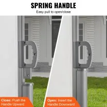 VEVOR Creamy-white Retractable Patio Screen 63 Inch In Height Retractable Screen 236 Inch In Length Office Dividers Partition Wall Outdoor Retractable Gate Retractable Fence Screens for Patio Privacy