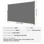 Toldo lateral retráctil VEVOR, 180 x 300 cm, mosquitera de aluminio para exteriores, mosquitera retráctil de poliéster de 280 g, impermeable, con protección UV 30+, para patio, jardín y balcón, color gris