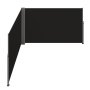 VEVOR retractable awning in black with aluminum frames.