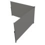VEVOR Retractable Side Awning, 71''x 236'' Aluminum Outdoor Privacy Screen, 280g Polyester Water-proof Retractable Patio Screen, UV 30+ Room Divider Wind Screen for Patio, Backyard, Balcony, Gray