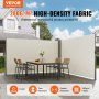 VEVOR Retractable Side Awning 71''x 236'' Patio Screen Fence Divider Fencing