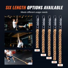 VEVOR 1,5"x10FT Coarda de alpinism pentru sala de fitness Coarda de antrenament de forta pentru exercitii acasa