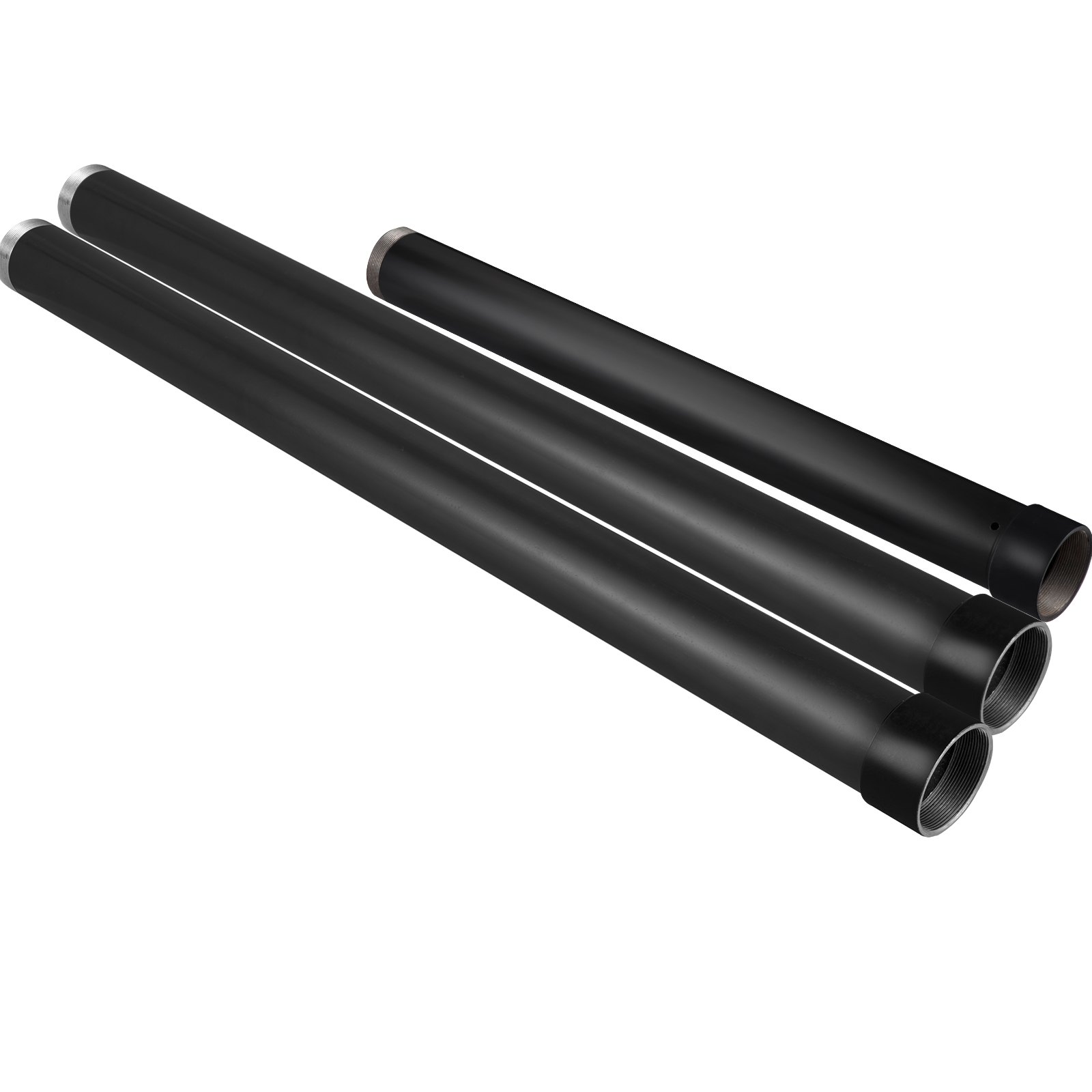 VEVOR Sun Shade Post, 114" Shade Sail Post, 3" Diameter Sail Pole, Steel Structure Sail Shade Post, Powder Coated Extendable Sun Shade Pole Suitable for Lawn, Garden, Wooden Deck, Backyard, Playground