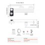 VEVOR Bidet Attachment for Toilet, Non-Electric Bidet Toilet Seat Attachment - Dual Retractable Nozzles, Adjustable Water Pressure,  Easily Installed Cold Water Sprayer for Rear Feminine Wash, White