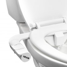 Bidet Attachment for Toilet Self-Cleaning Dual Nozzles Adjustable Pressure