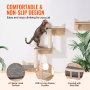 VEVOR Wall Mounted Cat Shelves Tree with Jumping Boards Nest Furniture Set of 5