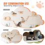 VEVOR Wall Mounted Cat Shelves Tree with Jumping Boards Nests Hammock Set of 7