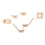 VEVOR Wall Mounted Cat Shelves, Cat Wall Shelves and Perches with Jumping Boards,  Cat Beds, Hammocks & Cat Tree, Cat Furniture and Shelves up to 40 lbs for Sleeping, Playing, Climbing, Set of 7