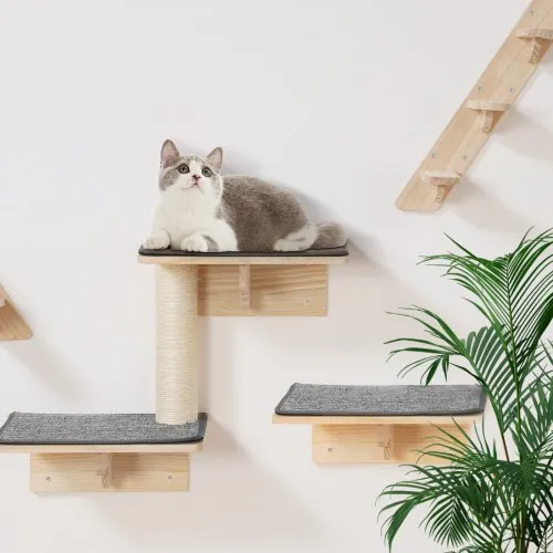 VEVOR Wall Mounted Cat Shelves, Cat Wall Shelves and Perches with