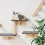 VEVOR Wall Mounted Cat Shelves, Cat Wall Shelves and Perches with Jumping Boards, Cat Beds, Hammocks & Cat Tree, Cat Furniture and Shelves up to 40 lbs for Sleeping, Playing, Climbing, Set of 9