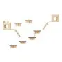 VEVOR Wall Mounted Cat Shelves, Cat Wall Shelves and Perches with Jumping Boards, Cat Beds, Hammocks & Cat Tree, Cat Furniture and Shelves up to 40 lbs for Sleeping, Playing, Climbing, Set of 9