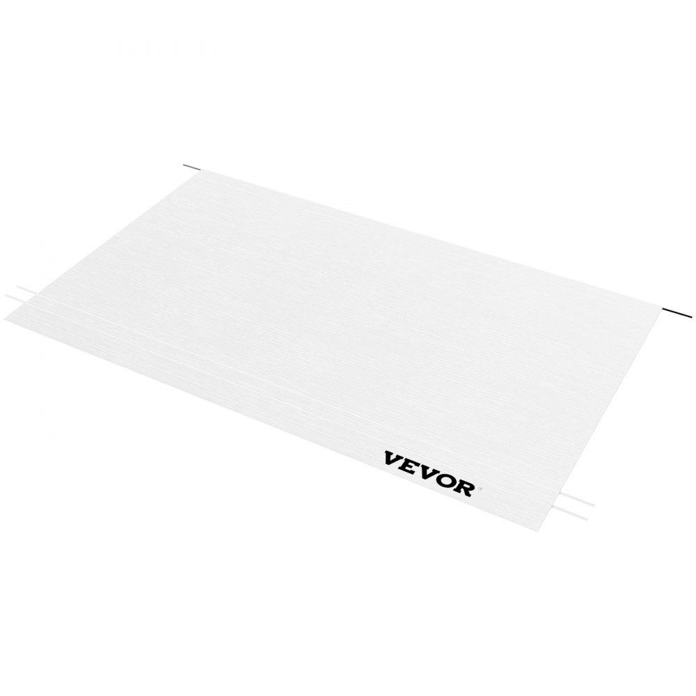 VEVOR RV Awning Fabric Replacement, 14 ft, 15oz Vinyl Waterproof Sun Shade, Outdoor Canopy RV Replacement Fabric for Camper, Trailer, and Motor Home Awnings, Fabric Size 13 ft 2 inWhite