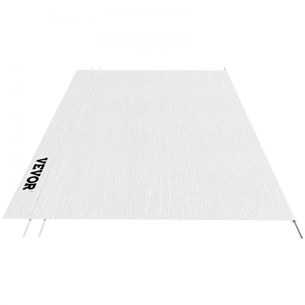 VEVOR RV Awning Fabric Replacement, 14 ft, 15oz Vinyl Waterproof Sun Shade, Outdoor Canopy RV Replacement Fabric for Camper, Trailer, and Motor Home Awnings, Fabric Size 13 ft 2 inWhite