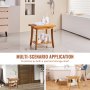 VEVOR Teak Shower Bench 20 x 14.3 x 17.9 in Wood Shower Stool Chair for Bathroom