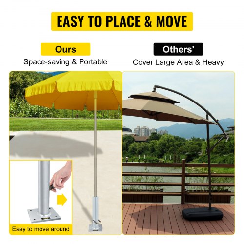 2 inch patio umbrella base The ready rolling umbrella base designed to look premium while delivering serious stability MOEPISY 11.5 in. H x
