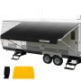 VEVOR RV Awning, Awning Replacement Fabric 21 FT (Fabric 20'2"), Charcoal Fade RV Awning Replacement, 15oz Vinyl Material Replacement Awning, Sun Shade And Waterproof Camper Awning Replacement Fabric