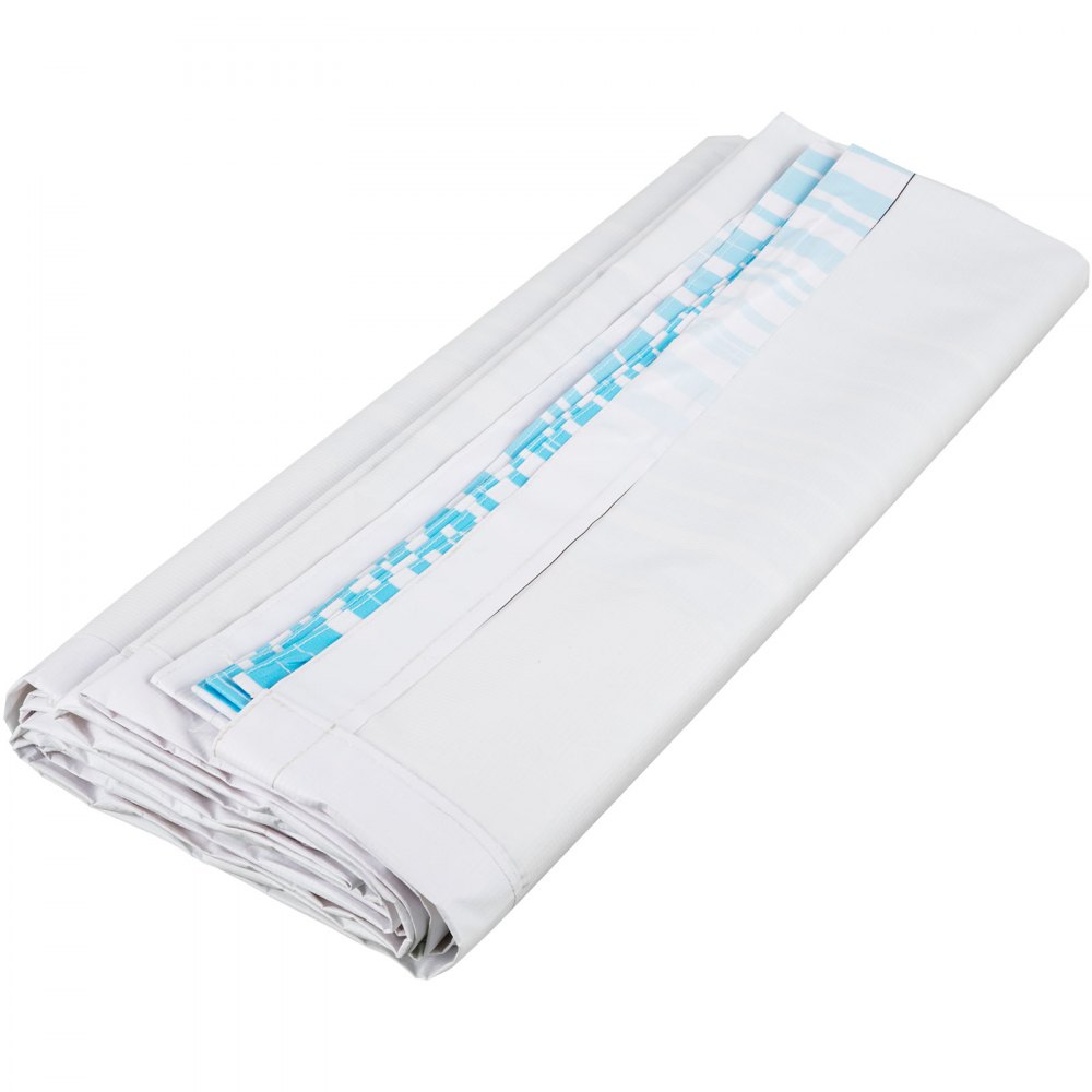 VEVOR RV Awning 15\' Camper Awning Fabric, Trailer Awning Canopy Patio Camping Car Awning, Durable 15oz Vinyl Roller Tube for RV, Van, SUV, Patio Awning Replacement Ocean Blue Fade