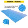 VEVOR RV Awning 17' Camper Awning Fabric, Trailer Awning Canopy Patio Camping Car Awning, Durable 15oz Vinyl Roller Tube for RV, Van, SUV, Patio Awning Replacement Ocean Blue Fade
