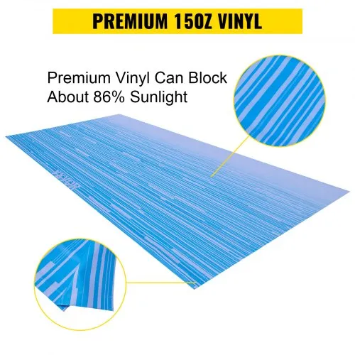 SunWave RV Awning Fabric Replacement, Vinyl Canopy, Waterproof, 17' Brown Stripe