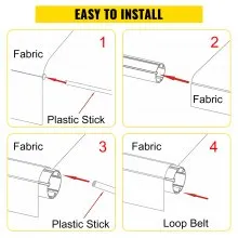 VEVOR RV Awning 18' Camper Awning Fabric, Trailer Awning Canopy Patio Camping Car Awning, Durable 15oz Vinyl Roller Tube for RV, Van, SUV, Patio Awning Replacement Ocean Blue Fade