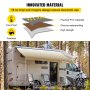 VEVOR RV Awning 15 ft, Awning Replacement Fabric 14'2", Brown Fade RV Awning Replacement, 15oz Vinyl Material Replacement Awning, Sun Shade and Waterproof Camper Awning Replacement Fabric