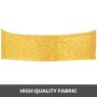 Chair Sashes Spandex Chair Sashes 100pcs Bright Gold Elastic Sequin Bands Gold