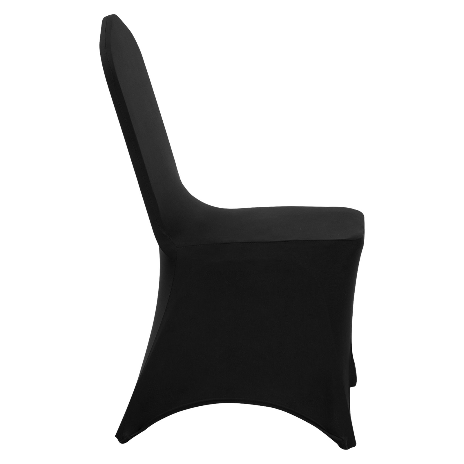 VEVOR 50 PCS Black Chair Covers Polyester Spandex Stretch Wedding Party Banquet