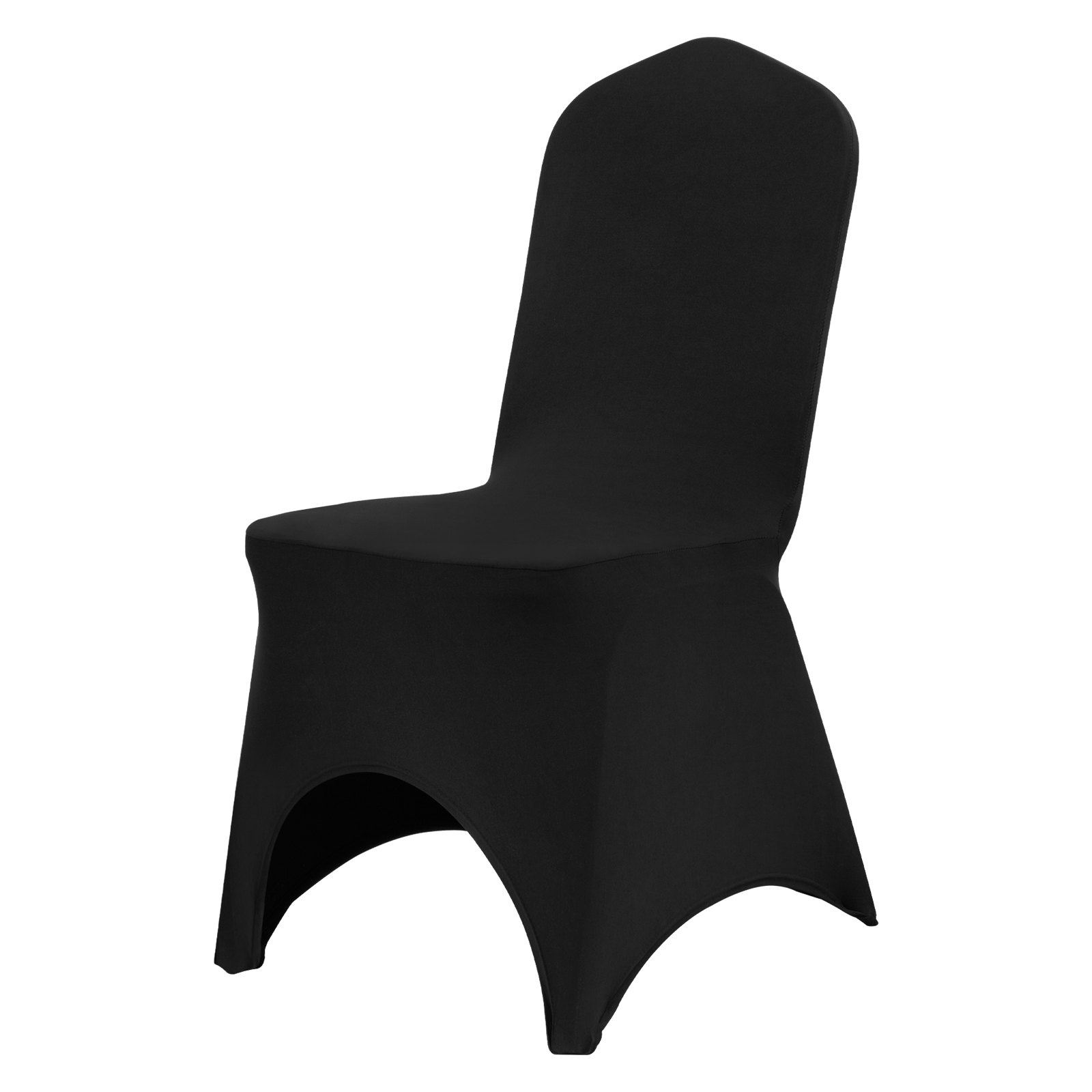VEVOR 50 PCS Black Chair Covers Polyester Spandex Stretch Wedding Party Banquet