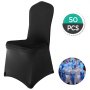 50pcs Chair Covers Full Seat Cover Spandex Lycra Stretch Banquet Wedding Party
