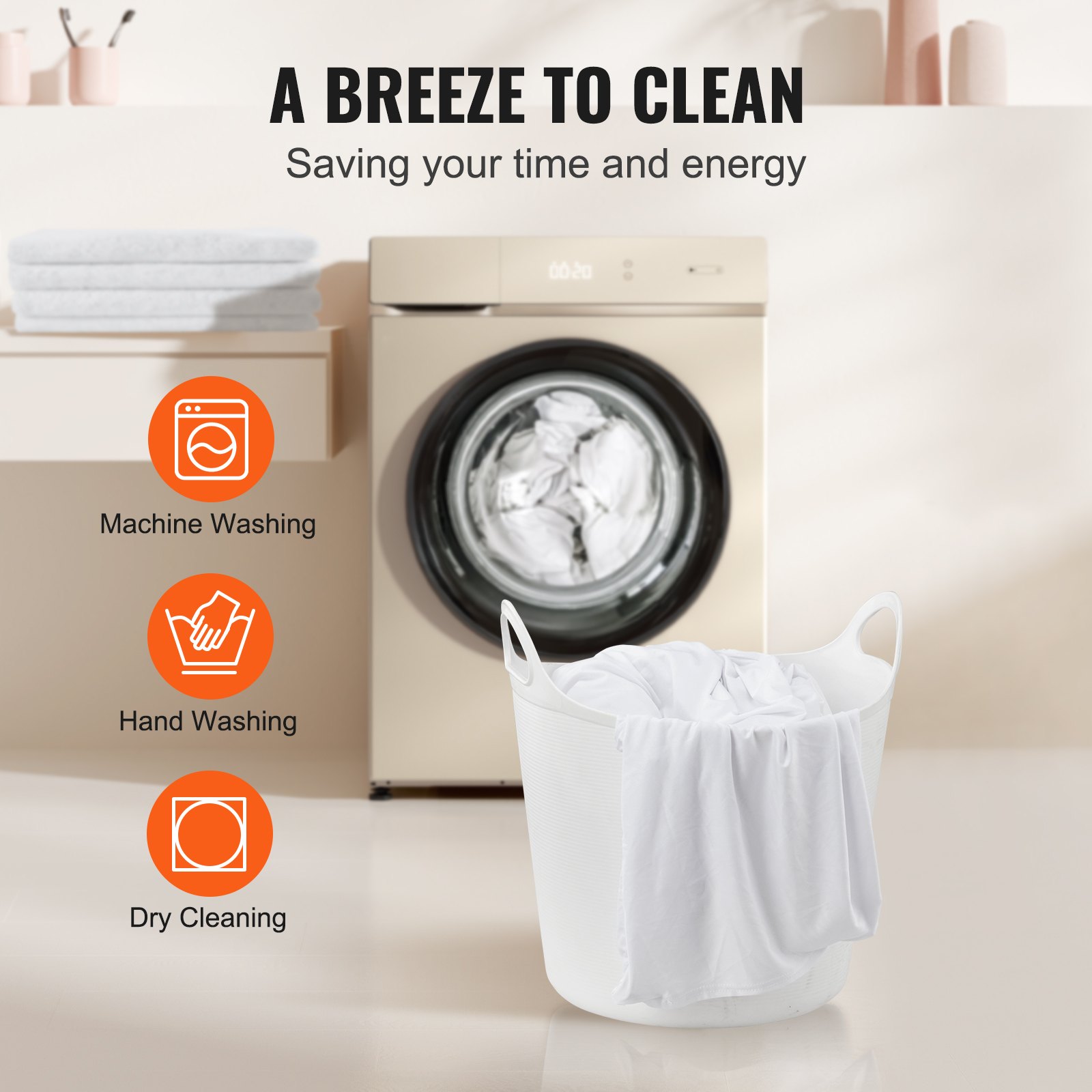 VEVOR Stretch Spandex Folding Chair Covers, Universal Fitted Chair Cover, Removable Washable Protective Slipcovers, for Wedding, Holiday, Banquet, Party, Celebration, Dining (12PCS White)