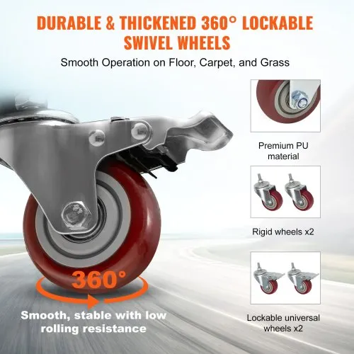 Klapptoolide transpordikäru, 12 toolile (50 kg) — pilt 4